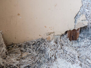 Asbestos wall