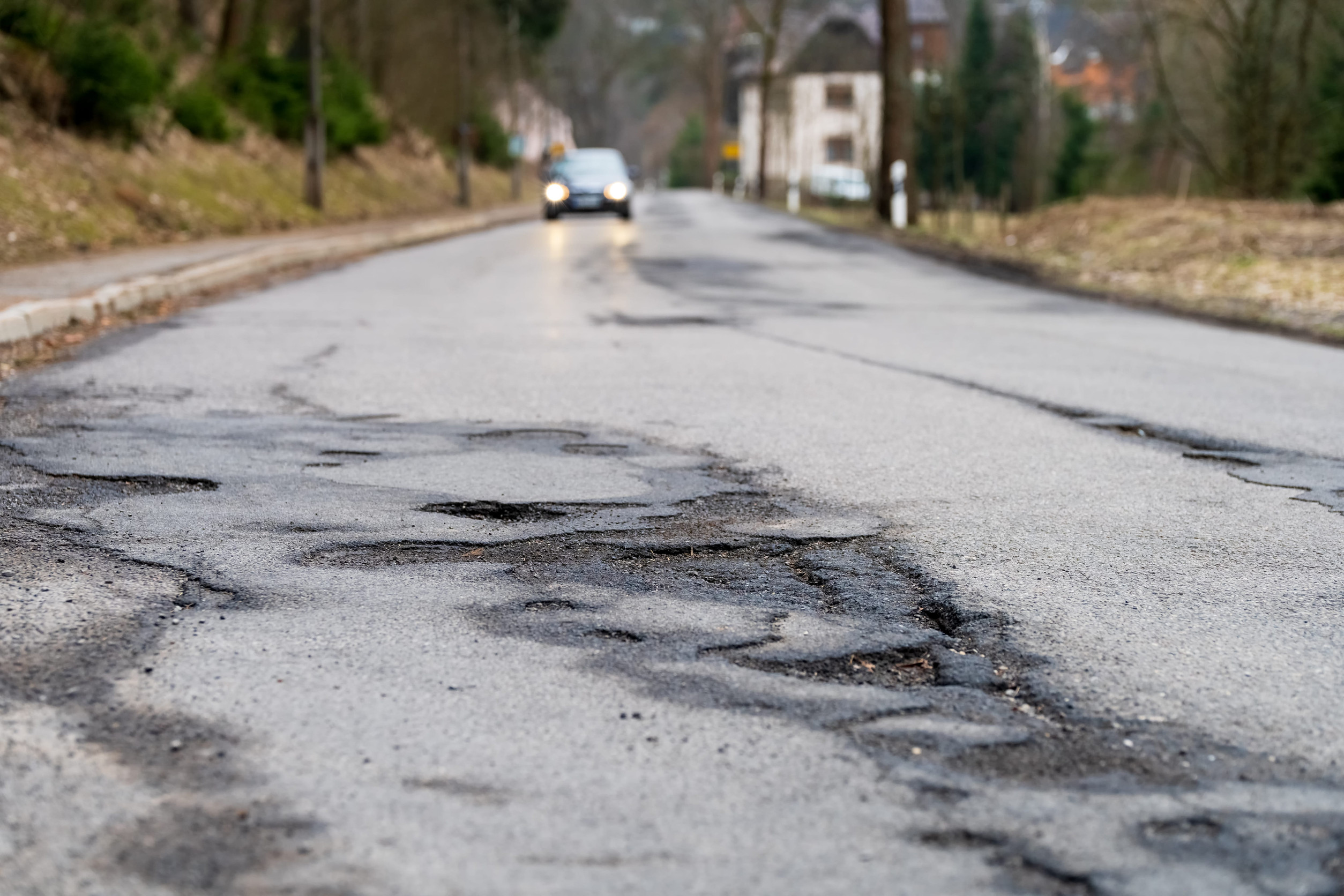 Asphalt Schäden